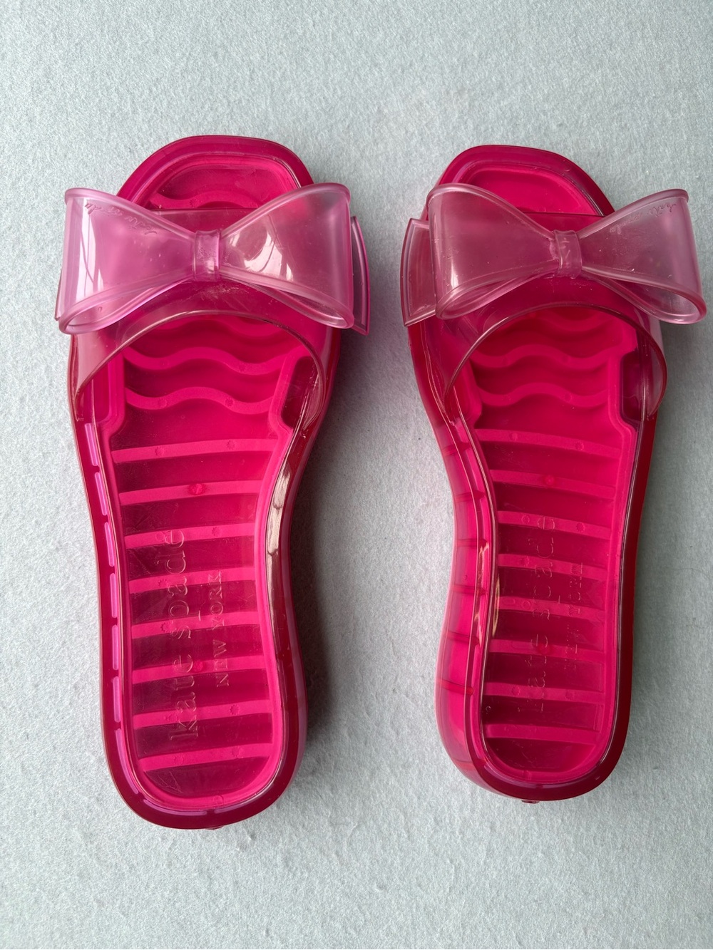 kate spade Pink Tie The Knot Slide Sandals Sz 9 - Picture 6 of 7